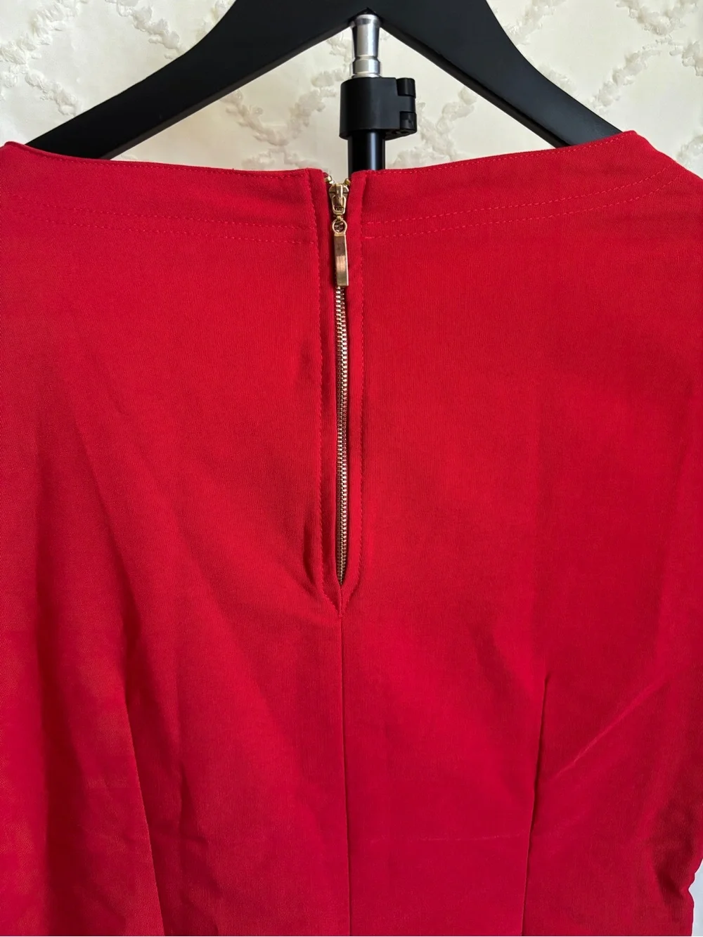 NWT ZNA Uniforms Red Asymmetrical Neck Stretch Scrub Top Women’s Size 10 - Picture 5 of 10